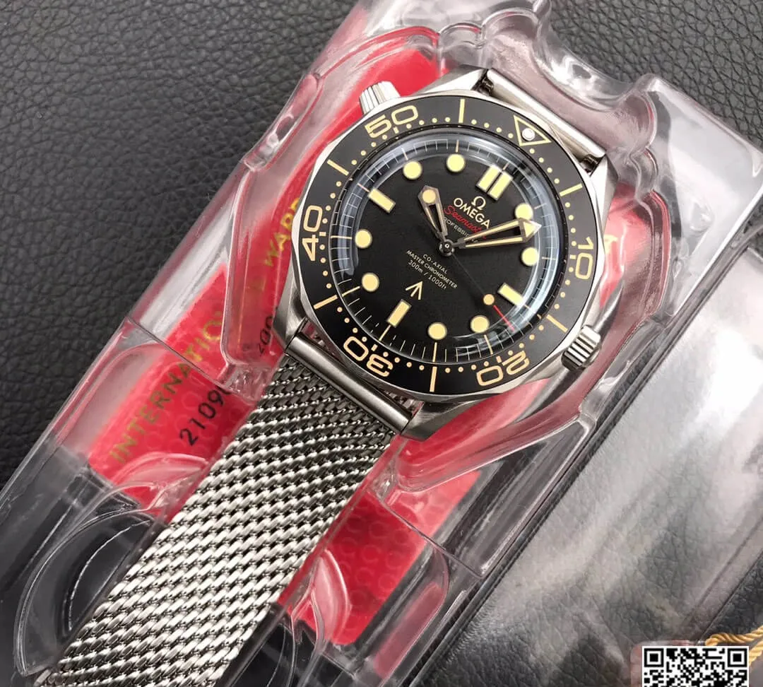 Omega Seamaster 210.90.42.20.01.001 James Bond 007 VS Factory 1:1 Best Edition Replica Watch Black Dial